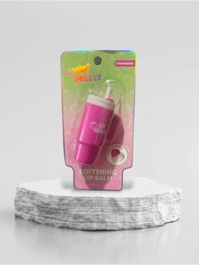 Strawberry Scented Softening Lip Balm - Pink